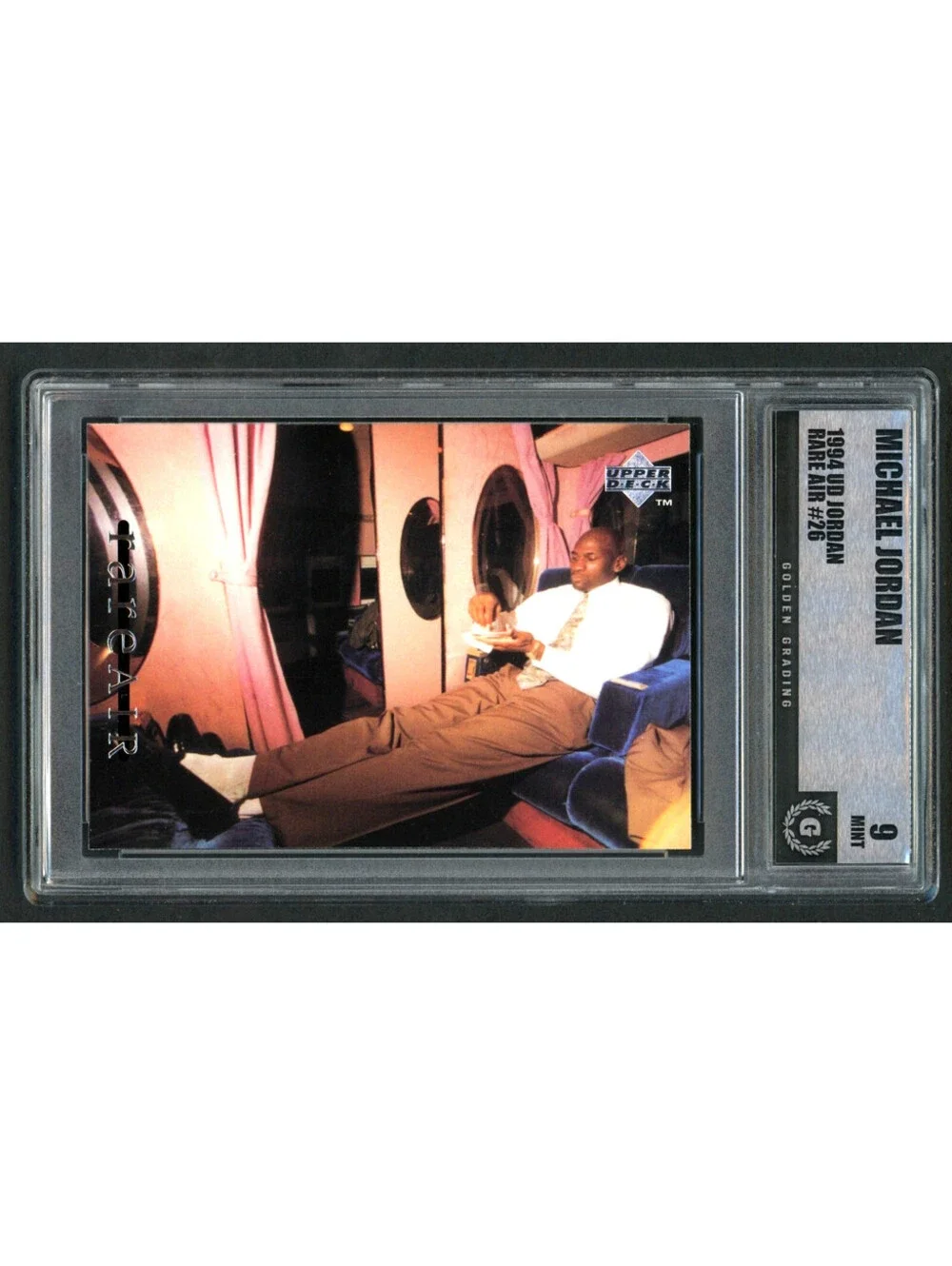 1994 Upper Deck MJ Rare Air #26 Michael Jordan Bulls HOF Graded Mint 9